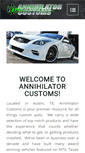 Mobile Screenshot of annihilatorcustoms.com